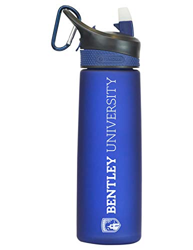 Bentley University Tritan Plastic Frosted Sport Bottle, Design-1 - Blue