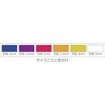 Amazon | アネックス(ANEX) 下穴錐 ハイス鋼 カラー仕様 3本組(3