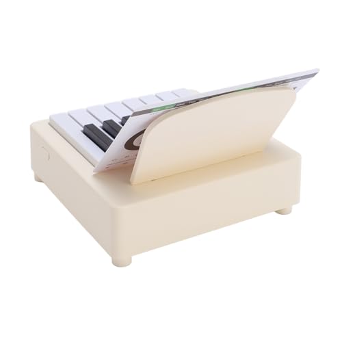 Calendrier de piano 2025 blanc avec lumières RVB pour bureau design