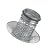 4'' Inch Round Roof Vent Cap Galvanized Steel for All Weather Conditions Top Round The Pipe with Rubber for Perfect Insulation Vent Cover