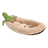 Pyasuye Halbgeschlossenes Haustierbett Weiche Plüsch Schlafunterlage Für Kleine Katzen Und Hunde Waschbares Matratzenhaus Weiches Haustierbett
