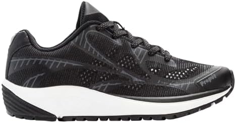 Propét Women's One LT Sneaker, Black/Grey, 7.5 XX-Wide | Image 3