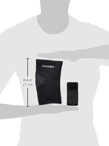 Image of SAMSON Tennis Elbow Brace with Silicone Pad, Pain Relief, Sports Compression (Medium)