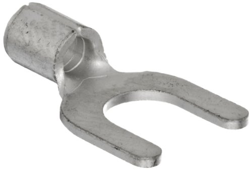 Morris Products 11528 Spade Terminal, Non Insulated, 16-14 Wire Size, #10 Stud Size (Pack of 100)