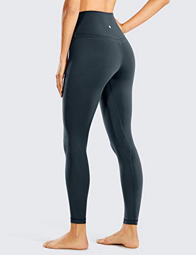 Image of CRZ YOGA Naked Feeling Workout Leggings 25'' - High Waist Yoga Training Tight Womens Pants Melanite X-Large