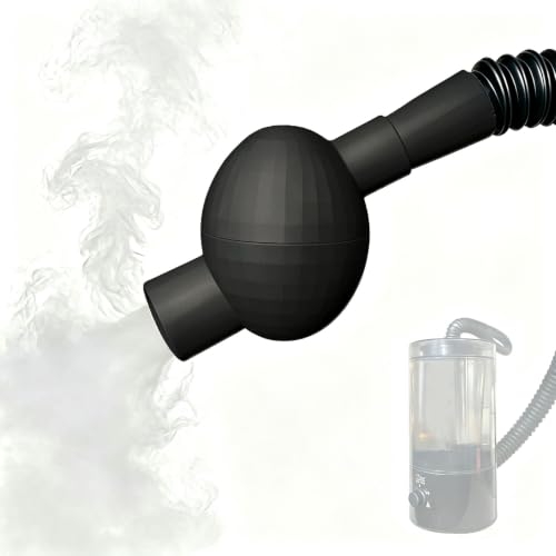 Grilx Magnetic Terrarium Fogger Adapter, Reptile Humidifier, Fits Mesh Lid, Dual Tubing for 1 Inch & 20mm Hose for Turtle, Frog, Gecko, Snake, Lizard Vivarium. (Black)