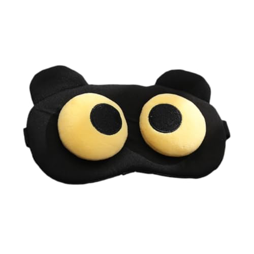amleso アイマスク 漫画 おもしろい 軽量 アイシェード ソフト 調節可能なストラップ 目隠し アイカバー 旅行 電車 自宅 睡眠用, 丸い目