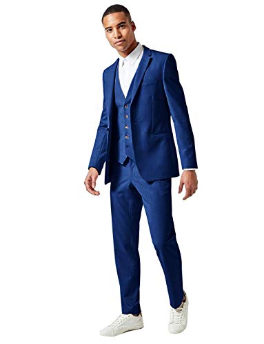 Costume de travail d'affaires 3 pièces à revers élégant pour homme Frank