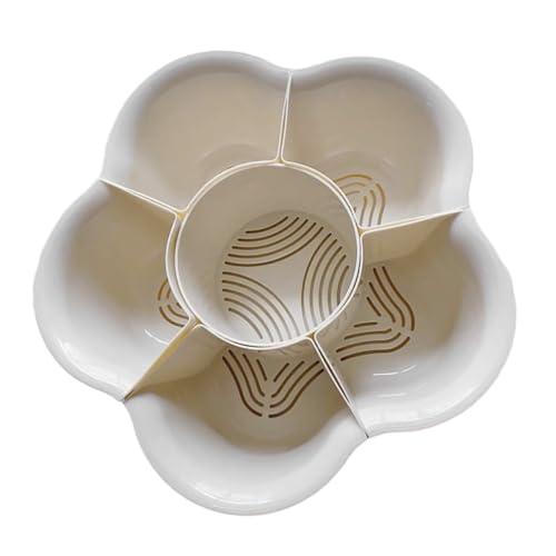 Cabilock plato de olla caliente bandejas pallet escorredor colador del fregadero estante de verduras carro plegable bol Bandeja para servir olla caliente plato de frutos secos el plastico