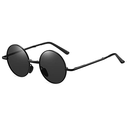 Folding Polarized Reading Sunglasses for Men/Women Classic Round Lens Metal Frame UV400 Full Lens Sunglasses Reader4