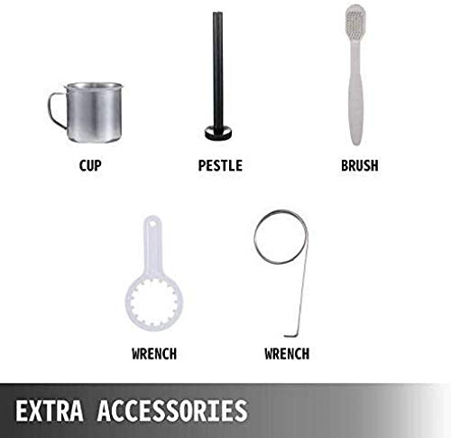 Handpers met zuignapvoet en tafelklem, lange schroefas, sapcentrifuge, roestvrij staal voor het maken van sap, gember, appels, druiven - Image 5