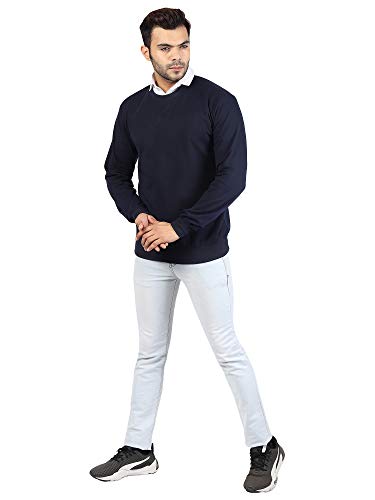 Image of River Hill Men's Fleece Round Neck Sweater