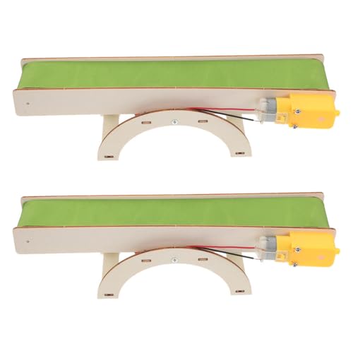 ibasenice Electric Conveyor Belt DIY Kit for Kids Stem Learning Toy Interactive Assembly Model for Hands-on Science Education and Technology Understanding
