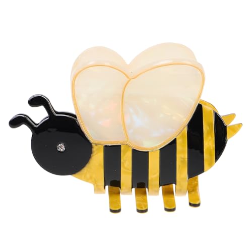 Pince à cheveux abeille originale Beaupretty en acétate résistant pour cheveux épais