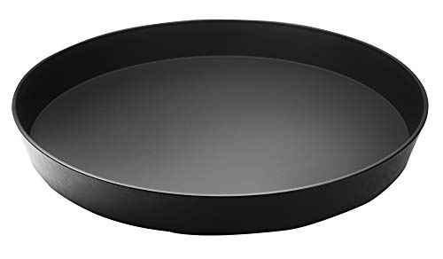 Garnet 9020 Plateau Rond en Plastique avec Finition Douce antidérapante à l'intérieur - Hauteur du Bord 4 cm - Diamètre 32 cm - Fabriqué en Italie Cover