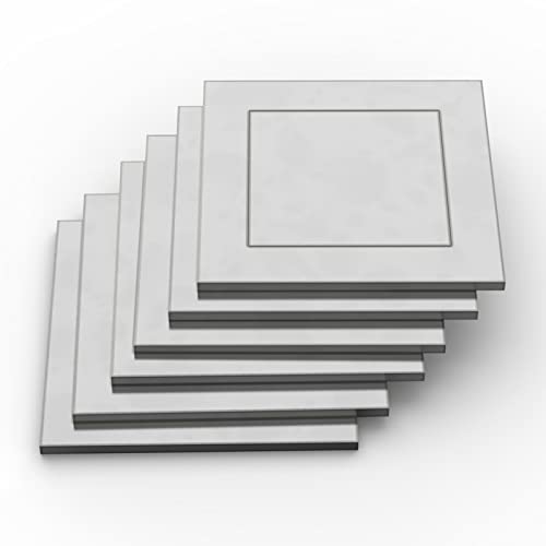 Arcfony Welding Coupons - 3×3 Inch Steel Mild Welding Practice Kit, 6Pcs Welding Training Metal, 4/3” Thick Welding Plate Kit Suitable For Mig, Tig, Stick, Arc #TOP4