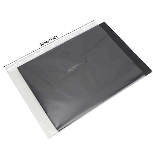 PVC Material: 100 unidades de saco de armazenamento de papel transparente A4, bolsa de proteção A4,