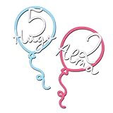 Adorno para Tarta Personalizado, Silueta de Globo con Nombre y Número, 25cm, Decoración para Cumpleaños Infantil, Topper Cake