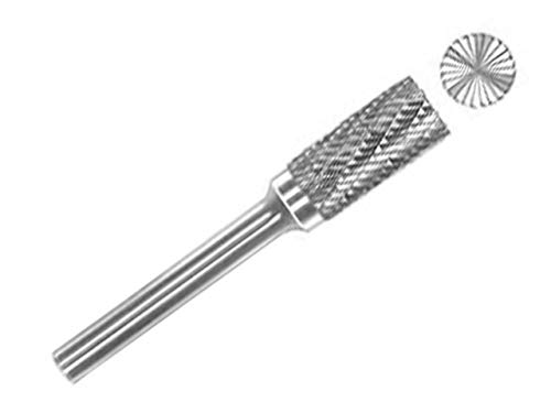 Image of Drill America SB-2 Carbide Burr /Rotary File Cylindrical End-Cut Double Cut for Die Grinder 5 /16 inch Dia. x 3 /4 inch Cut Length with 1 /4 inch Shank and 2-1 /2 inch Overall Length, DUL Series