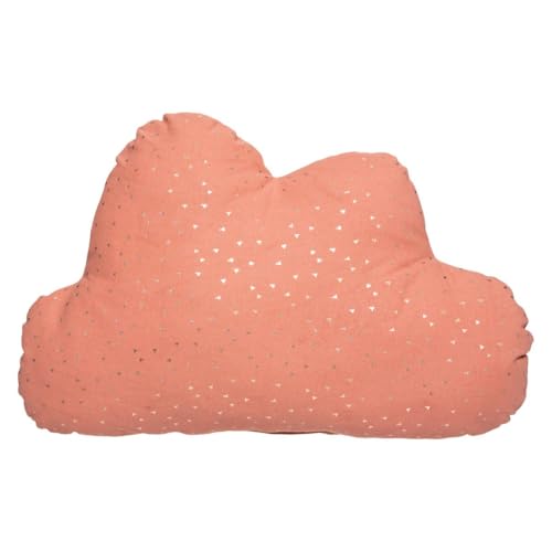 Atmosphera - Coussin Enfant Berlingot Nuage - Coton - Rose Terracotta - 45x28 cm