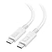 USB-IF Certified Cable Matters 10 Gbps Gen 2 USB C to USB C Cable with 4K Video and 100W Power Delivery in White 3.3 Feet/1m
