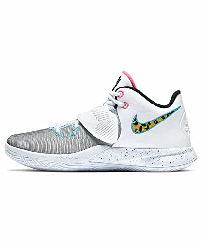 Nike Kyrie Flytrap III, Scarpe da Basket Uomo, White Black Blue Fury Opti Yellow, 45 EU