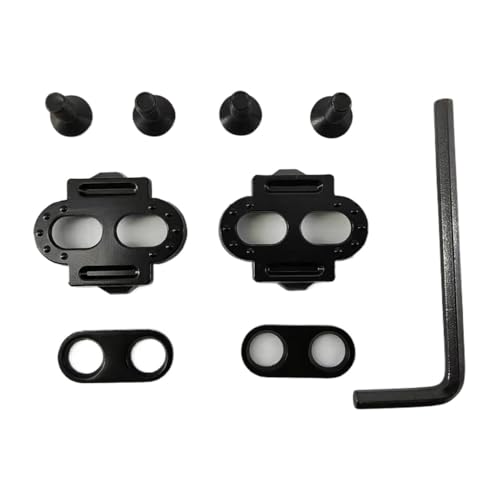 Calas SPD para Zapatillas SH-51, Negras, Kit Antideslizante para Zapatillas MTB, Indoor Cycling, Spinning y Pedales