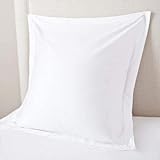 European Square Pillow Shams Set Of 2 White 600 Thread Count 100% Egyptian Cotton Pack Of 2 Euro...
