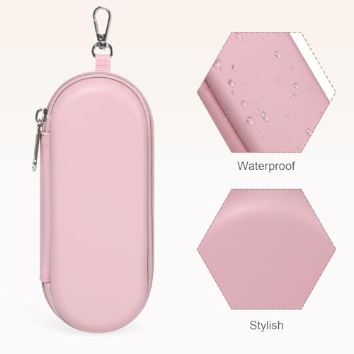 Image of Double Eyeglasses Case, Dual Glasses Sunglasses Organizer with Zipper Closure, Eyewear Storage Box for Men Women Travel