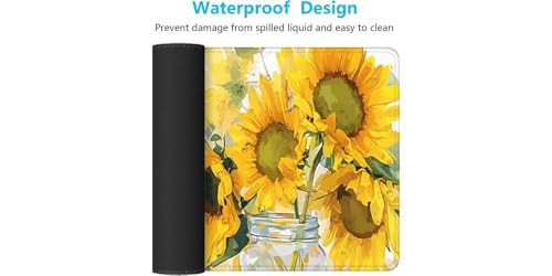 Mouse pad géant antidérapant 1000x500mm avec bords cousus pour PC