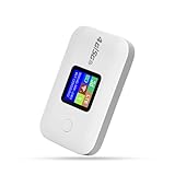 Mobiler WLAN-Router mit 4G LTE, tragbarer WLAN-Router mit hoher Geschwindigkeit, Reise-Hotspot-Mini-Mobil-Router, 3000 mAh Akku, verbindet bis zu 10 Geräte – WPA2-PSK Security