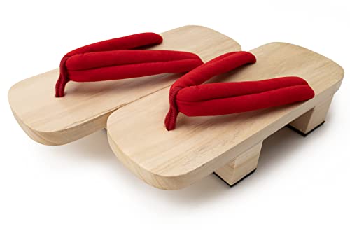 Image of Japanese Shoes Geta Wooden Clogs with Tabi Socks for Men Women
