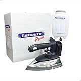 LANMAX, L-ES-94A (220V), Ferro Lanmax Passar Roupas A Vapor Industrial, 1000 Watts, Preto e Prateado