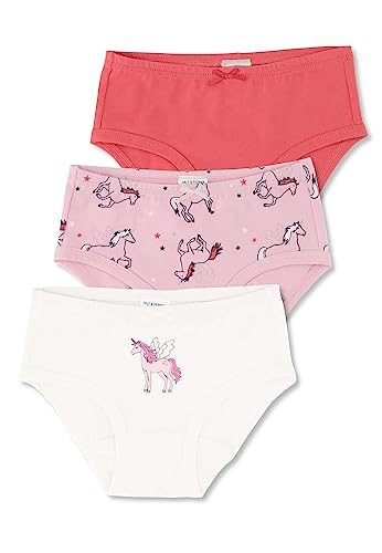 SALT AND PEPPER Mädchen Girls 3er Set Unicorns Slip, Multi, 104-110 EU