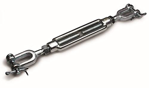 Tensor cincado horquilla/horquilla DIN 1480 THH M16 tensor de acero industrial 2