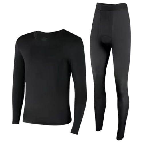 Ensemble thermique homme haut et bas maillot manches longues pantalon chaud hiver