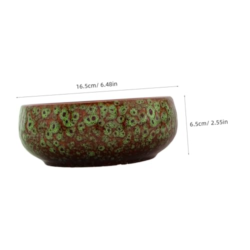 Pot hydroponique céramique DOITOOL avec soucoupe pour fleurs aquatiques - 3
