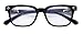 Classic Black Glasses for Men and Women Square Frame Non-Prescription Eyewear