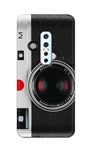 Image of Printed Hard Back Cover Case for Vivo V17 Pro Back Cover (Vintage Camera) -1302