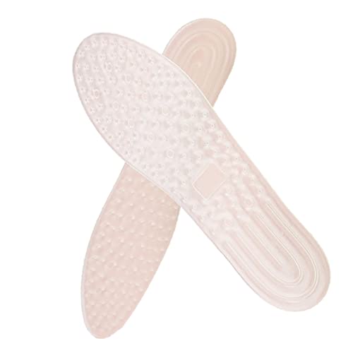 COOLHIYA 1 Pair Breathable Foot Pad Shoe Inserts Shoe Heel Pad Cushions Insoles Orthotic High Arch Support Sports Insole TPU Insole Absorbing Shoes Pads Shoe Insole Stress White