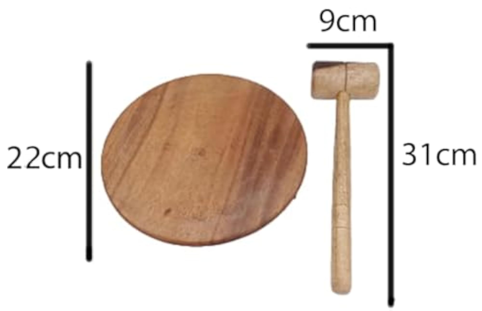 Handcrafted Wooden Auctioneer Gavel with Sound Block