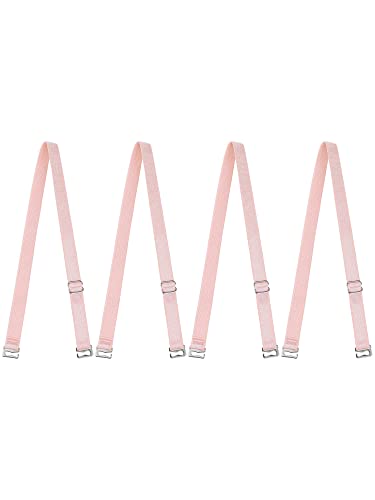 Image of uxcell 2 Pair 10 /12 /15 /18 /20mm Width Stretchable Shoulder Bra Straps Adjustable Elastic Straps for Women