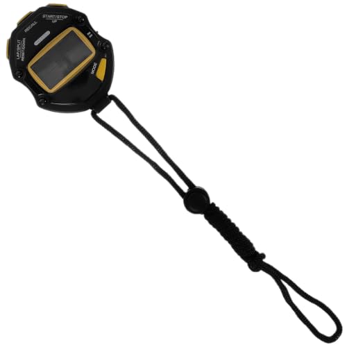 Black ABS Electronic Stopwatch for Match Referees and Training