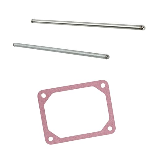 Image of Push Rod Set & Valve Cover Gasket 690981 690982 498745 690971 Rocker Cover Gasket Replaces 273486 Compatible with Brig & Straton
