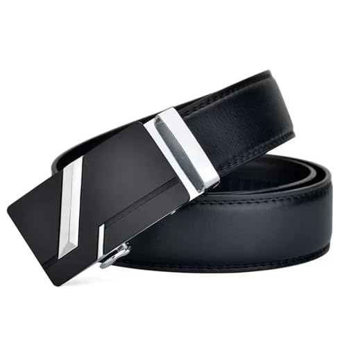 Men Leather Belt For Men Strap Automatic Buckle Plus Large Size Belt3