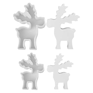 Tetsmg Silikonform Weihnachten Elch Rentier Gießform