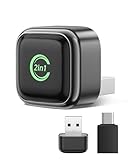 Wireless CarPlay Adapter, Convert Wired to Wireless, 2-in-1 CarPlay & Android Auto, Mini Plug & Play, Fast Auto-Connect & No Latency, USB/USB-C for Cars with Built-in CarPlay & iOS 10+/Android 11+
