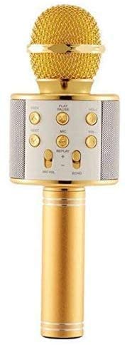 DK Home Bluetooth Singing Mike with Recording Portable Karaoke Mic with Microphone Speaker for Singing, Kids, Speech, All Smart Phones (Multicolor)