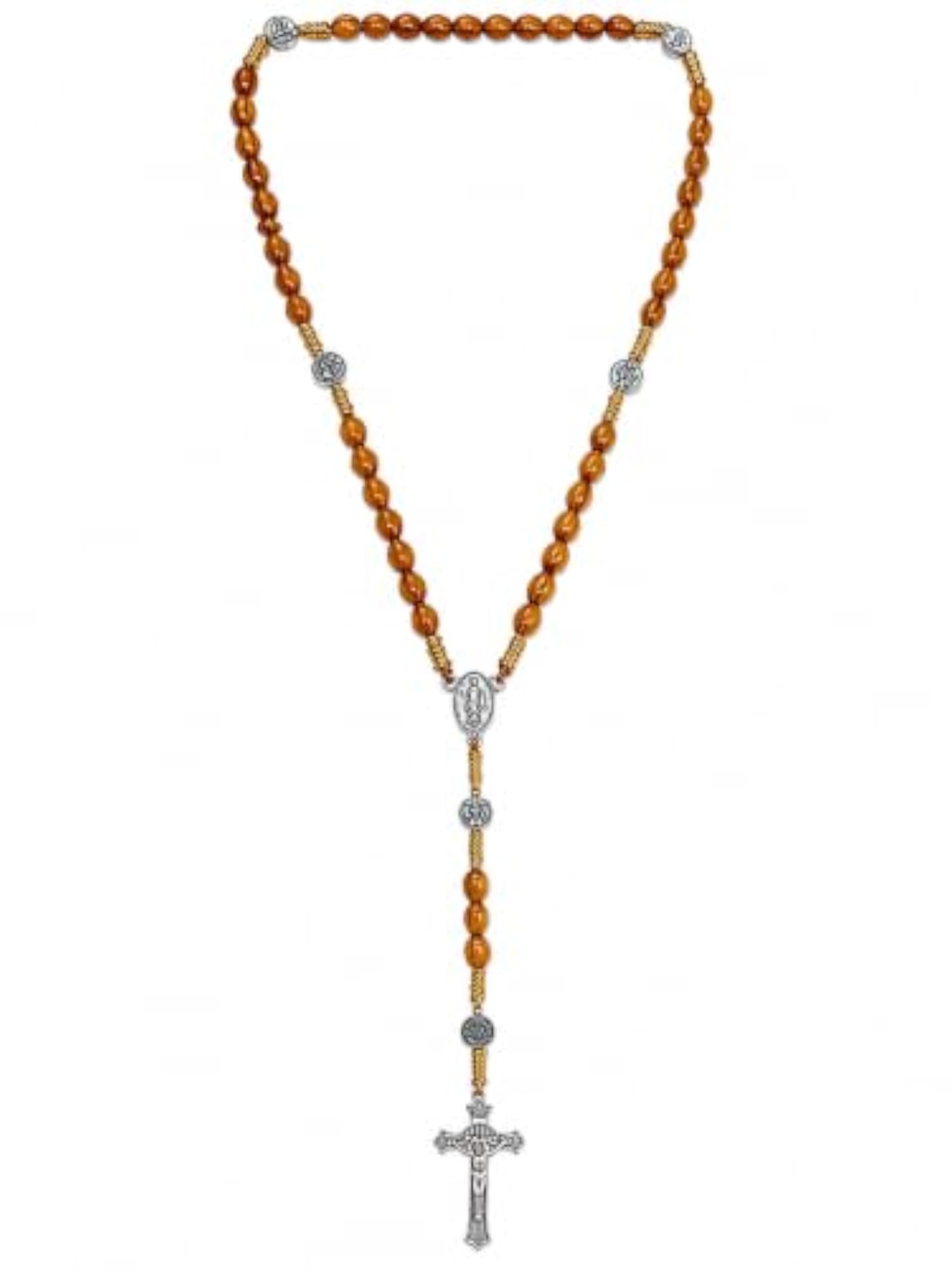 Authentic Jerusalem Olive Wood Rosary Beads for Men, Women