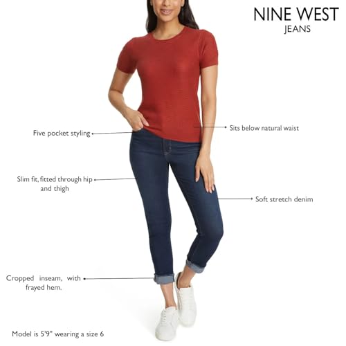 NINE WEST Womens Gramercy Cropped Pants, Womens Summer Pants, Work Jeans, Summer Clothes, Spring Break Essentials4